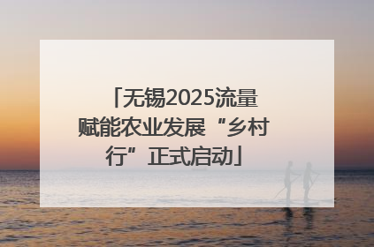 无锡2025流量赋能农业发展“乡村行”正式启动