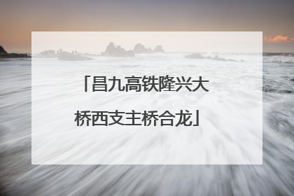 昌九高铁隆兴大桥西支主桥合龙