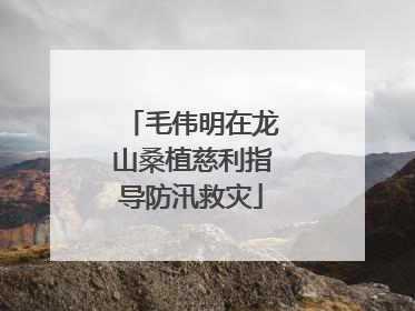 毛伟明在龙山桑植慈利指导防汛救灾