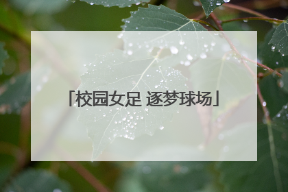 校园女足 逐梦球场