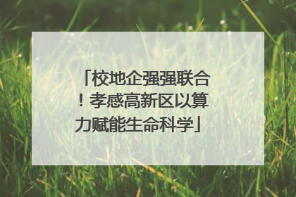 校地企强强联合！孝感高新区以算力赋能生命科学