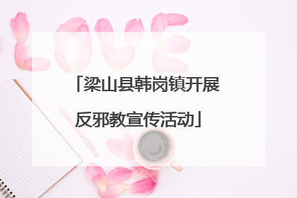 梁山县韩岗镇开展反邪教宣传活动