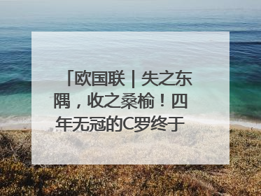 欧国联｜失之东隅，收之桑榆！四年无冠的C罗终于再次举起奖杯