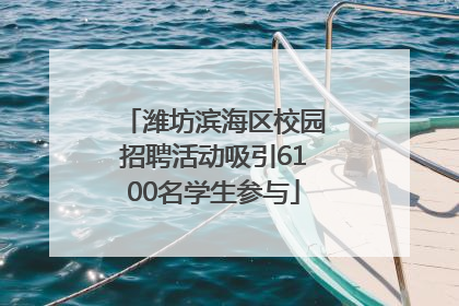 潍坊滨海区校园招聘活动吸引6100名学生参与