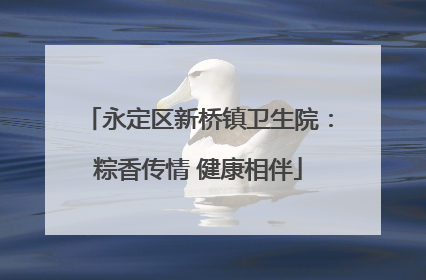 永定区新桥镇卫生院：粽香传情 健康相伴