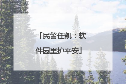 民警任凯：软件园里护平安