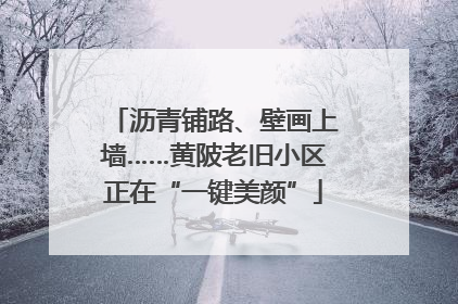 沥青铺路、壁画上墙……黄陂老旧小区正在“一键美颜”