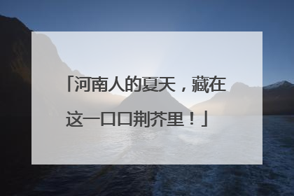 河南人的夏天，藏在这一口口荆芥里！