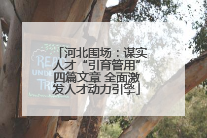 河北围场：谋实人才“引育管用”四篇文章 全面激发人才动力引擎