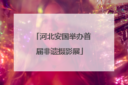 河北安国举办首届非遗摄影展