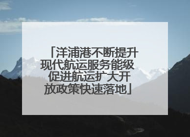 洋浦港不断提升现代航运服务能级 促进航运扩大开放政策快速落地