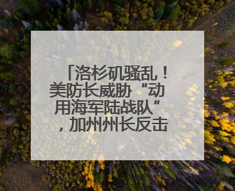 洛杉矶骚乱！美防长威胁“动用海军陆战队”，加州州长反击：精神错乱