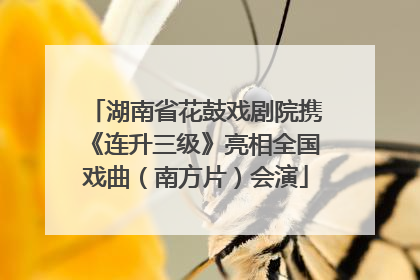 湖南省花鼓戏剧院携《连升三级》亮相全国戏曲（南方片）会演