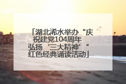湖北浠水举办“庆祝建党104周年 弘扬‘三大精神’”红色经典诵读活动
