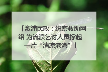 溆浦民政：织密救助网络 为流浪乞讨人员撑起一片“清凉港湾”