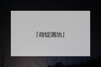荷绽清池