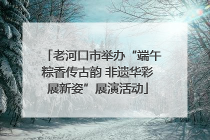 老河口市举办“端午粽香传古韵 非遗华彩展新姿”展演活动