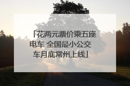 花两元票价乘五座电车 全国最小公交车月底常州上线