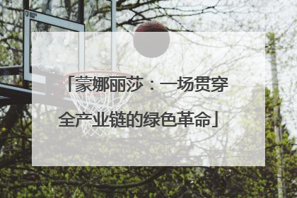 蒙娜丽莎：一场贯穿全产业链的绿色革命