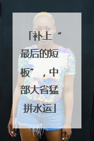 补上“最后的短板”，中部大省猛拼水运