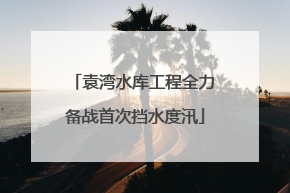 袁湾水库工程全力备战首次挡水度汛