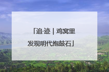 追·迹｜鸡窝里发现明代抱鼓石