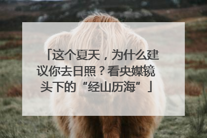 这个夏天，为什么建议你去日照？看央媒镜头下的“经山历海”