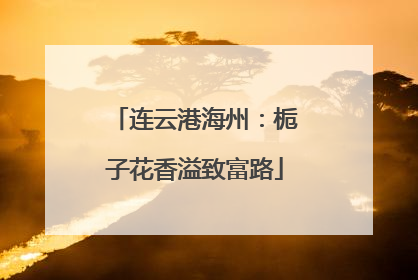 连云港海州：栀子花香溢致富路