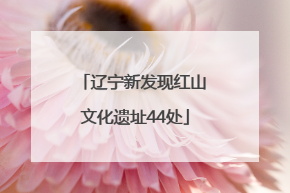 辽宁新发现红山文化遗址44处