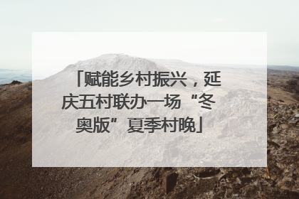 赋能乡村振兴，延庆五村联办一场“冬奥版”夏季村晚