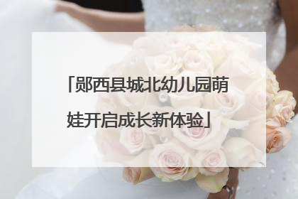 郧西县城北幼儿园萌娃开启成长新体验
