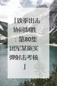 铁拳出击 协同制胜：第80集团军某旅实弹射击考核