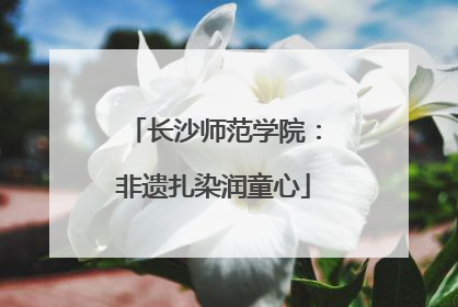 长沙师范学院：非遗扎染润童心