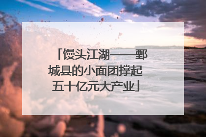 馒头江湖——鄄城县的小面团撑起五十亿元大产业