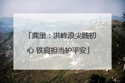 龚里：洪峰浪尖践初心 铁肩担当护平安