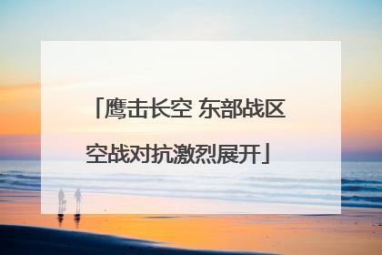 鹰击长空 东部战区空战对抗激烈展开