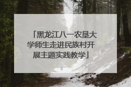 黑龙江八一农垦大学师生走进民族村开展主题实践教学