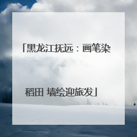 黑龙江抚远:画笔染稻田 墙绘迎旅发