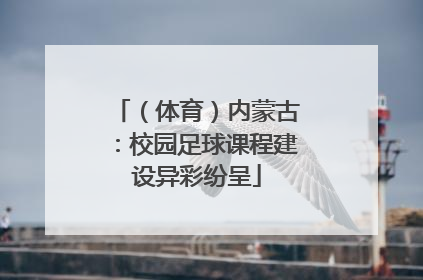 （体育）内蒙古：校园足球课程建设异彩纷呈