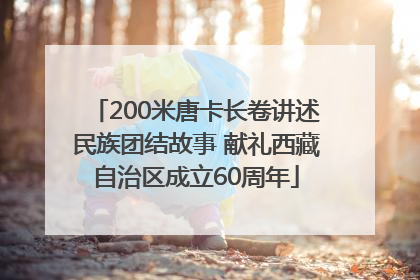 200米唐卡长卷讲述民族团结故事 献礼西藏自治区成立60周年