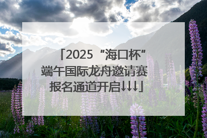2025“海口杯”端午国际龙舟邀请赛 报名通道开启↓↓↓