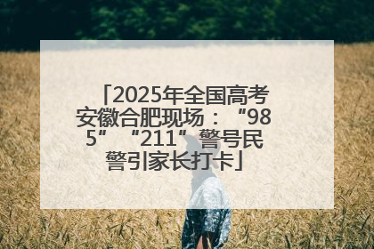 2025年全国高考安徽合肥现场：“985”“211”警号民警引家长打卡