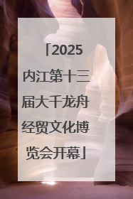 2025内江第十三届大千龙舟经贸文化博览会开幕