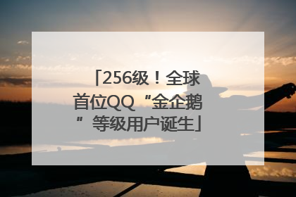 256级！全球首位QQ“金企鹅”等级用户诞生