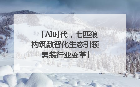 AI时代，七匹狼构筑数智化生态引领男装行业变革