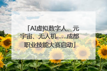 AI虚拟数字人、元宇宙、无人机……成都职业技能大赛启动
