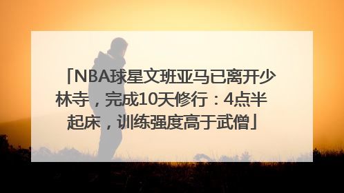 NBA球星文班亚马已离开少林寺，完成10天修行：4点半起床，训练强度高于武僧